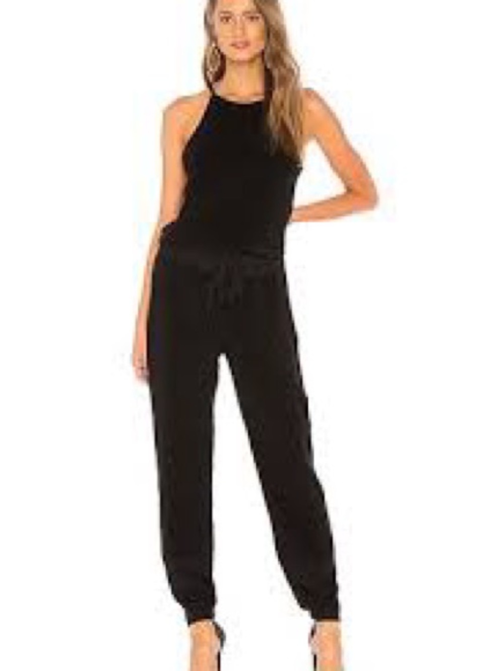 NWT Young Fabulous & Broke Diego Jumpsuit in Black. Jogger Style. Great Fit.